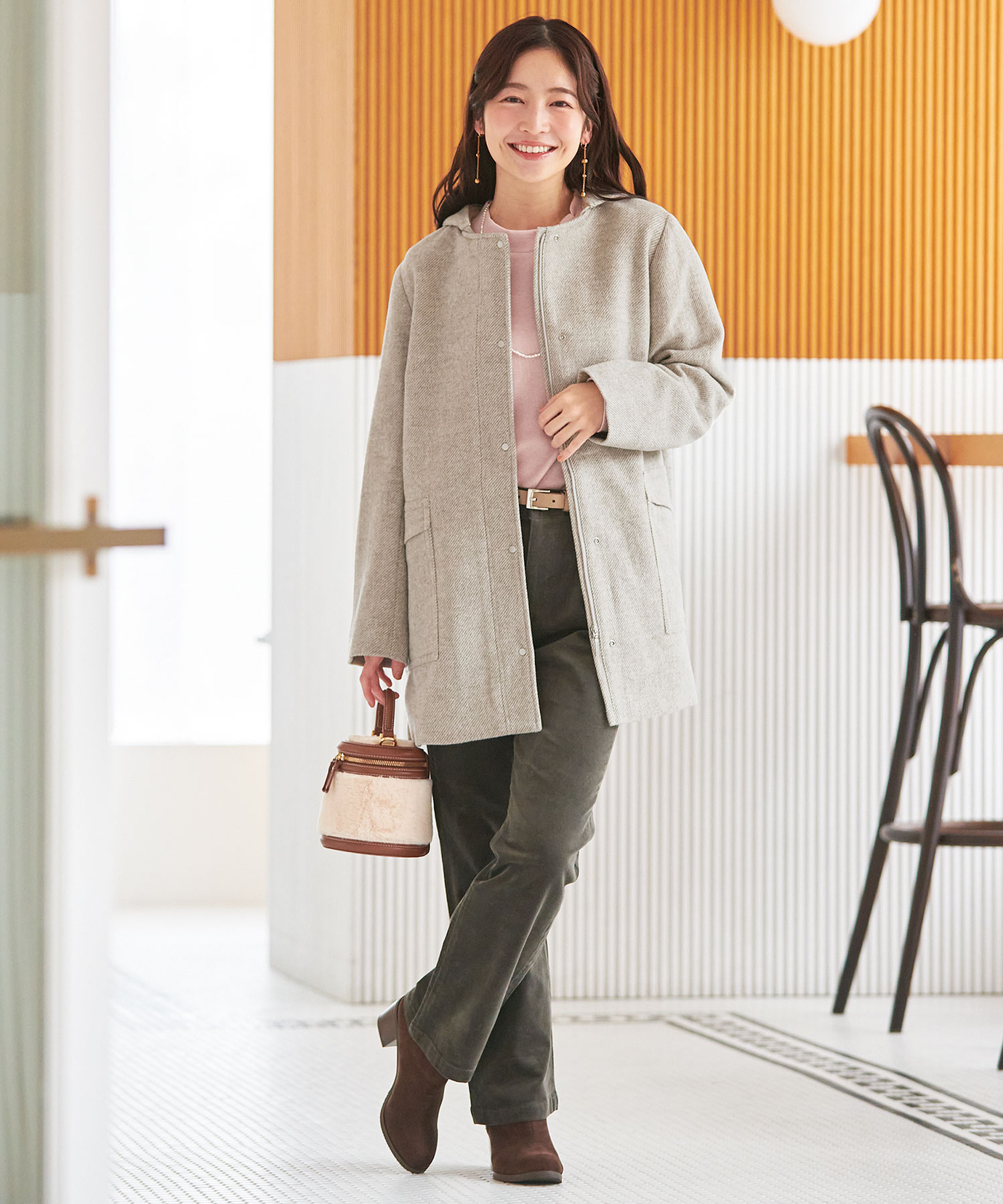 レディース】ウール100%の上質さに包まれる ファインウールコート