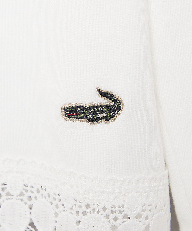 綿素材とクロコダイルのワンポイント刺繍