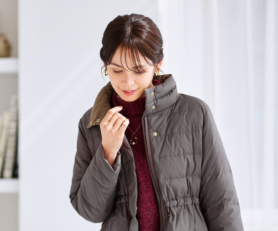 CROCODILE ダウンコート Lサイズ モカ CROCODILE ダウンコート Lサイズ