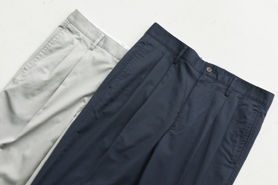 夏を制する ドライタッチ2タックパンツ - クロコダイル