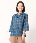 サッカーチェックプルオーバーシャツ【JAPAN FABRIC】