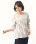 スノーリネン切り替えTシャツ【綿麻素材】