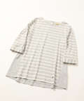 スノーリネン切り替えTシャツ【綿麻素材】