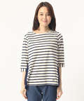 スノーリネン切り替えTシャツ【綿麻素材】
