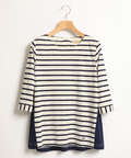 スノーリネン切り替えTシャツ【綿麻素材】