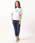スクエアロゴプリントTシャツ