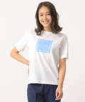 スクエアロゴプリントTシャツ