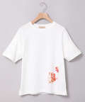 花柄 プリント Tシャツ