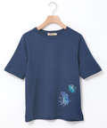 花柄 プリント Tシャツ