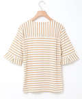 スノーリネン ボーダー Tシャツ【接触冷感】