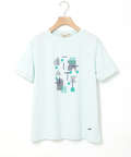 プレーティング天竺 モチーフプリント Tシャツ【UVカット】