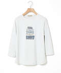 プリント 七分袖 Tシャツ