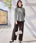 千鳥チェック ジャカード プルオーバー