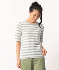 レーシーボーダージャガードTシャツ