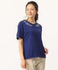 襟刺繍Tシャツ