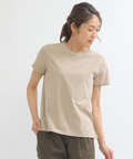 ロゴ衿プリントTシャツ