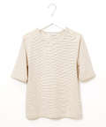 フライス ラメボーダー Tシャツ