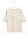 フライス ラメボーダー Tシャツ
