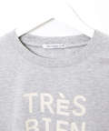 コットンブレンド ラメプリント Tシャツ