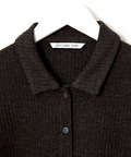 リブ ポロカーディガン