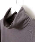 裏起毛 ポケット付き ハイネックカットソー