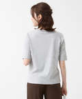 ラメ編み リブ Tシャツ