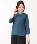フロッキープリント 7分袖 Tシャツ