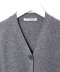 ウールブレンド ミドル丈 カーディガン