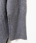 ウールブレンド ミドル丈 カーディガン