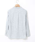 フランネル チェック ブラウス