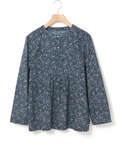 リーフ柄 プルオーバー ブラウス【オンラインショップ・一部店舗限定】