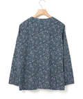リーフ柄 プルオーバー ブラウス【オンラインショップ・一部店舗限定】