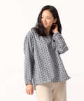 幾何柄プリントシャツ【JAPAN FABRIC】