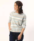 温度調節ボーダーTシャツ