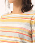 温度調節ボーダーTシャツ