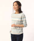 温度調節ボーダーTシャツ