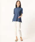 スノーリネンハイネックTシャツ【綿麻素材】
