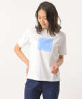スクエアロゴプリントTシャツ