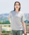 スノーリネン 布帛切り替え Tシャツ【接触冷感】