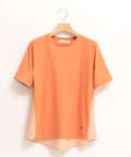 スノーリネン 布帛切り替え Tシャツ【接触冷感】