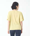 スラブ天竺 フリルスリーブ Tシャツ
