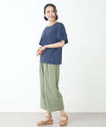 スラブ天竺 フリルスリーブ Tシャツ