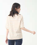 スノーリネン ボーダー Tシャツ【接触冷感】