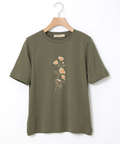 コスモス プリント Tシャツ