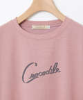 リボンロゴプリント 七分袖 Tシャツ
