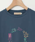 フラワーリース プリント  Tシャツ