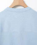 ストライプ ヘンリーネック カットソー