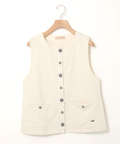 ミニ裏毛 ボタン ベスト