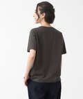 裾刺繍 スラブ天竺 Tシャツ