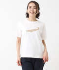 モチーフプリント 天竺 Tシャツ【UVカット】【オンラインショップ・一部店舗限定】